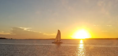 Sunset on the intercoastal waterway, Hilton Head, Palmetto Dunes